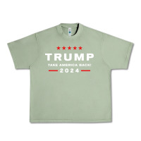 Oil Green donald trump 2024 take america back election   the return sweatshirt Urban Heavy Tee - linhVisuals