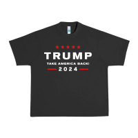 Pigment Black donald trump 2024 take america back election   the return sweatshirt Urban Heavy Tee - linhVisuals