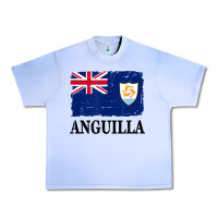 Grape Ice flag of anguilla   anguilla banner t shirt Urban Heavy Tee - linhVisuals