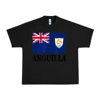 Black flag of anguilla   anguilla banner t shirt Urban Heavy Tee - linhVisuals