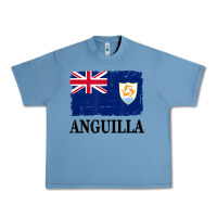 Pebble Blue flag of anguilla   anguilla banner t shirt Urban Heavy Tee - linhVisuals