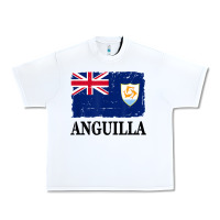 White flag of anguilla   anguilla banner t shirt Urban Heavy Tee - linhVisuals