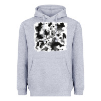 Heather Grey cowhide Heavyweight Hoodie - RanaPortraitStore