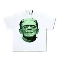 White frankenstein monster classic horror flick t shirt Urban Heavy Tee - linhVisuals