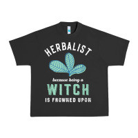 Pigment Black funny herbalist because a witch is frowned upon herbalism t shirt Urban Heavy Tee - linhVisuals