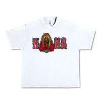 White Nana Lady Of Guadalupe Urban Heavy Tee - Jasminsmagicworld