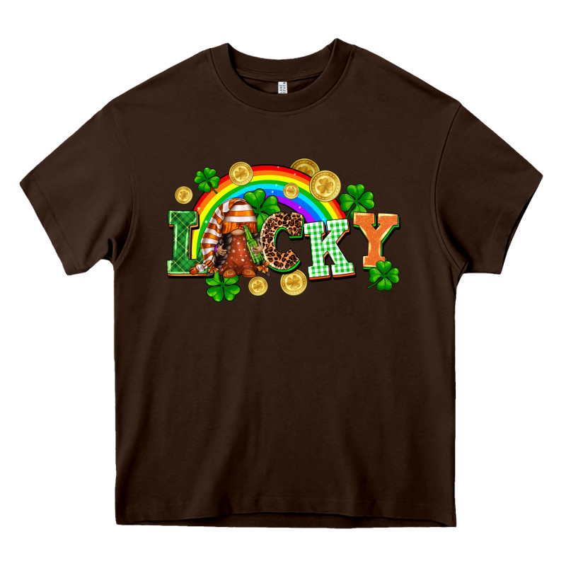 Lucky Gnome St. Patricks Day Heavy Core Tee by FaDigitalArtStudio | Teevron