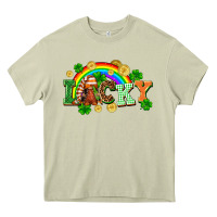 Mossy lucky gnome St. Patricks Day Heavy Core Tee - FaDigitalArtStudio