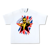 White ringo starr music concert Urban Heavy Tee - linhVisuals