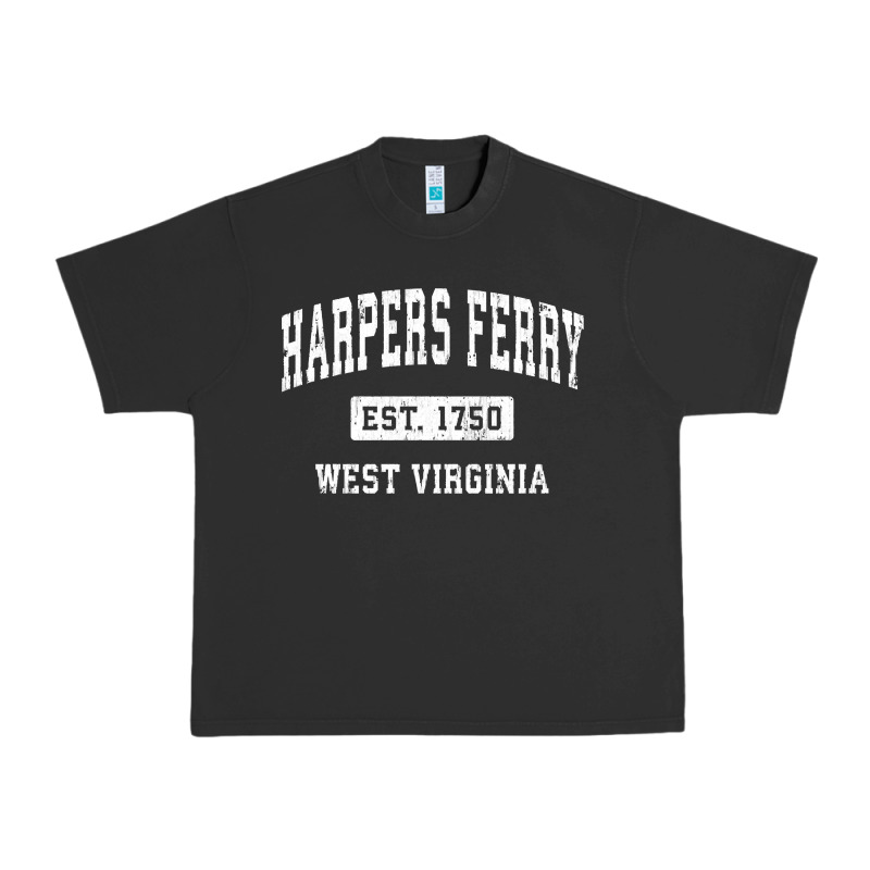 Harpers Ferry West Virginia Wv Vintage Established Sports Pullover Hoo Urban Heavy Tee by linhVisuals | Teevron