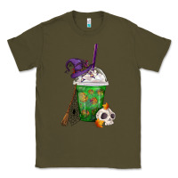 Army Green Halloween Spooky Pumpkins Frappe Classic Tee - FaDigitalArtStudio