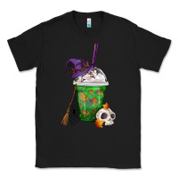 Black Halloween Spooky Pumpkins Frappe Classic Tee - FaDigitalArtStudio