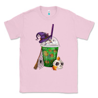 Bubblegum Pink Halloween Spooky Pumpkins Frappe Classic Tee - FaDigitalArtStudio