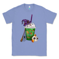 Colony Blue Halloween Spooky Pumpkins Frappe Classic Tee - FaDigitalArtStudio