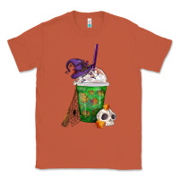 Copper Halloween Spooky Pumpkins Frappe Classic Tee - FaDigitalArtStudio