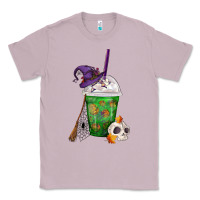 Lilac Halloween Spooky Pumpkins Frappe Classic Tee - FaDigitalArtStudio