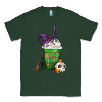Sports Green Halloween Spooky Pumpkins Frappe Classic Tee - FaDigitalArtStudio