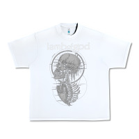 White lamb of god music concert Urban Heavy Tee - linhVisuals