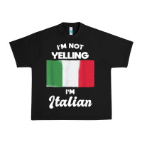Black i'm not yelling i'm italian t shirt Urban Heavy Tee - linhVisuals