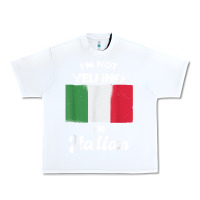 White i'm not yelling i'm italian t shirt Urban Heavy Tee - linhVisuals