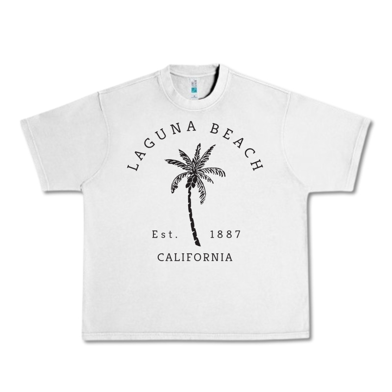 Retro Cool Laguna Beach California Palm Tree Unique Novelty Sweatshirt Urban Heavy Tee by linhVisuals | Teevron