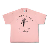 Salmon retro cool laguna beach california palm tree unique novelty sweatshirt Urban Heavy Tee - linhVisuals
