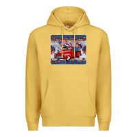 Antique Gold american truck 4th of july mousepad Premium Hoodie - BarkalooDesign