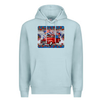 Blue Mist american truck 4th of july mousepad Premium Hoodie - BarkalooDesign
