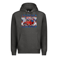 Charcoal Heather american truck 4th of july mousepad Premium Hoodie - BarkalooDesign