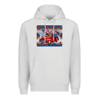 Dove Grey american truck 4th of july mousepad Premium Hoodie - BarkalooDesign