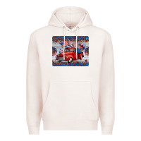 Pale Pink american truck 4th of july mousepad Premium Hoodie - BarkalooDesign