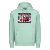 Seafoam american truck 4th of july mousepad Premium Hoodie - BarkalooDesign