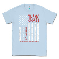 Dusty Blue thank you for your service   veterans day t Classic Tee - maiPhamDesign