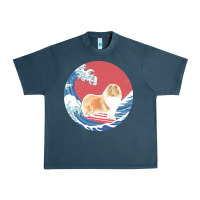 Midnight Navy rough collie t  shirt rough collie gifts   ocean waves surfing rough c Urban Heavy Tee - linhVisuals