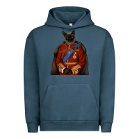 Pigment Midnight Navy Pet Portraits, Custom Pet Portraits, Renaissance Pet Portraits, Custom Urban Hoodie - RanaPortraitStore