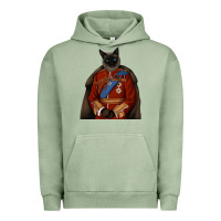Pigment Oil Green Pet Portraits, Custom Pet Portraits, Renaissance Pet Portraits, Custom Urban Hoodie - RanaPortraitStore