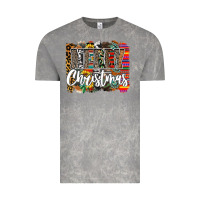 Cloud Rock Western Merry Christmas Vintage Tee - CowhideDigitalArt