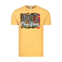 Vintage Mustard Western Merry Christmas Vintage Tee - CowhideDigitalArt