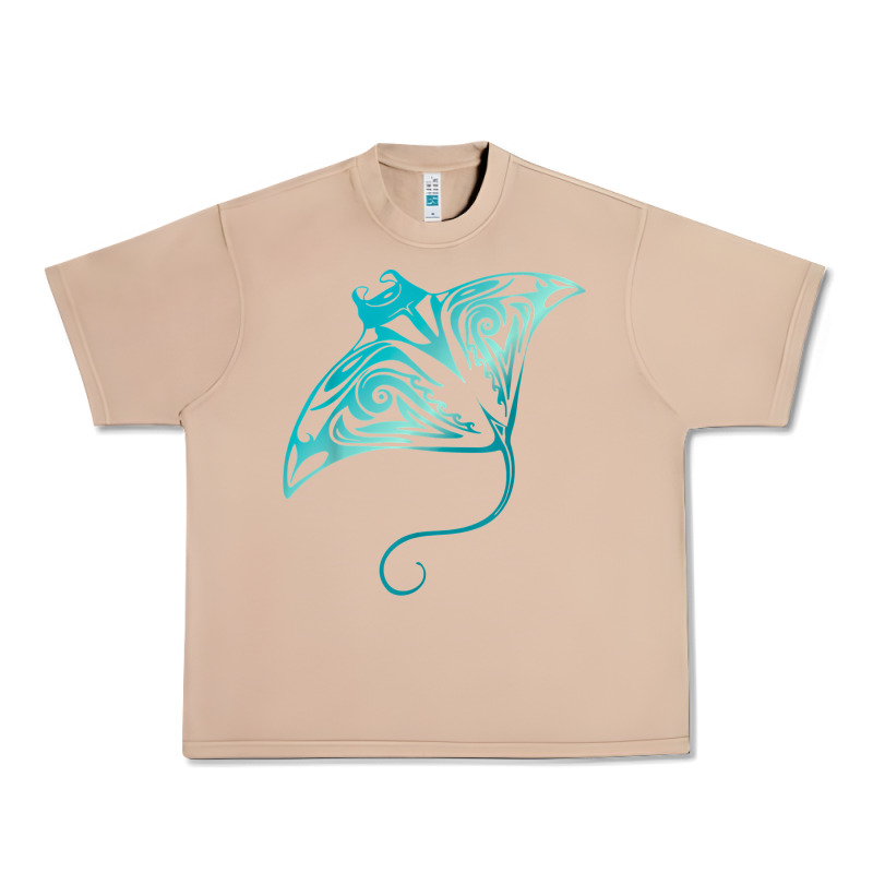 Hawaii Tribal Manta Ray Hawaiian Shirt Shark Lover T Shirt Urban Heavy Tee by linhVisuals | Teevron