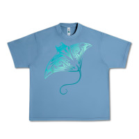 Pebble Blue hawaii tribal manta ray hawaiian shirt shark lover t shirt Urban Heavy Tee - linhVisuals
