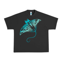 Pigment Black hawaii tribal manta ray hawaiian shirt shark lover t shirt Urban Heavy Tee - linhVisuals