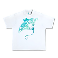 White hawaii tribal manta ray hawaiian shirt shark lover t shirt Urban Heavy Tee - linhVisuals