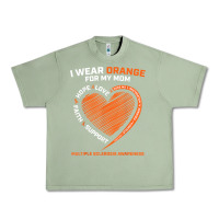 Oil Green i wear orange for my mom ms multiple sclerosis awareness t shirt Urban Heavy Tee - linhVisuals