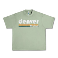 Oil Green denver colorado vintage 70's 80's retro style men women t shirt Urban Heavy Tee - linhVisuals