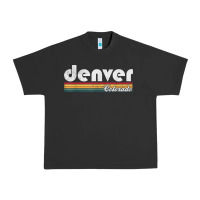 Pigment Black denver colorado vintage 70's 80's retro style men women t shirt Urban Heavy Tee - linhVisuals