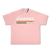 Salmon denver colorado vintage 70's 80's retro style men women t shirt Urban Heavy Tee - linhVisuals