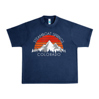 Navy retro vintage steamboat springs colorado distressed t shirt Urban Heavy Tee - linhVisuals