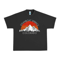 Pigment Black retro vintage steamboat springs colorado distressed t shirt Urban Heavy Tee - linhVisuals