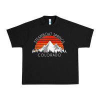 Black retro vintage steamboat springs colorado distressed t shirt Urban Heavy Tee - linhVisuals