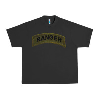 Pigment Black army ranger tab subdued infantry grunt pullover hoodie Urban Heavy Tee - linhVisuals